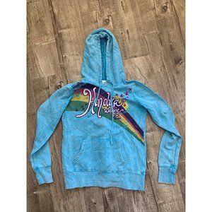 Honolua Wahine Hawaii Rainbow Birds Hoodie Blue Women's Size S